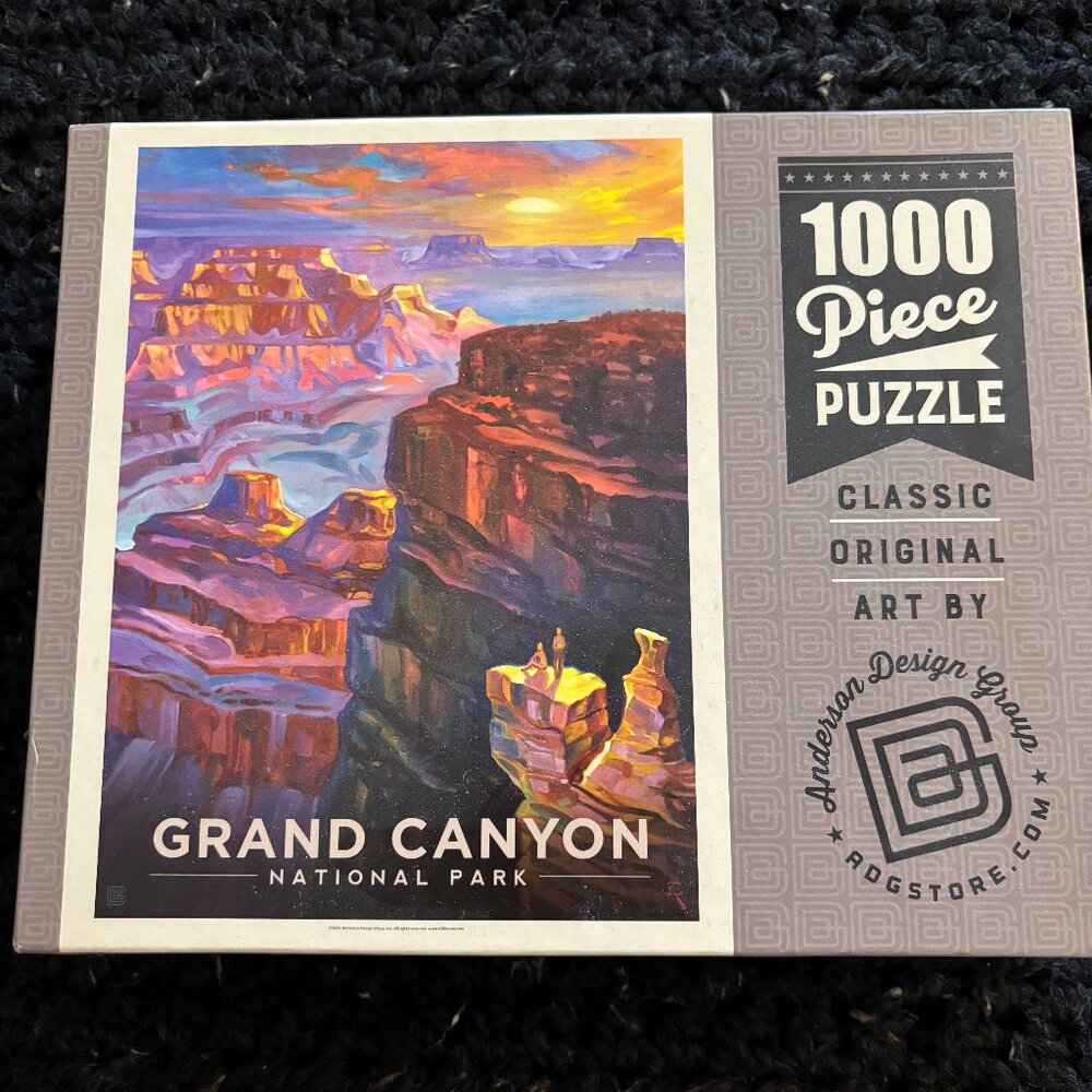 Grand Canyon 1000 piece puzzle used once. No missing pieces